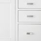 James Martin Vanities Addison 48" Single Bathroom Vanity in Glossy White with 3 cm Arctic Fall Solid Surface Top and Rectangular Sink, , large