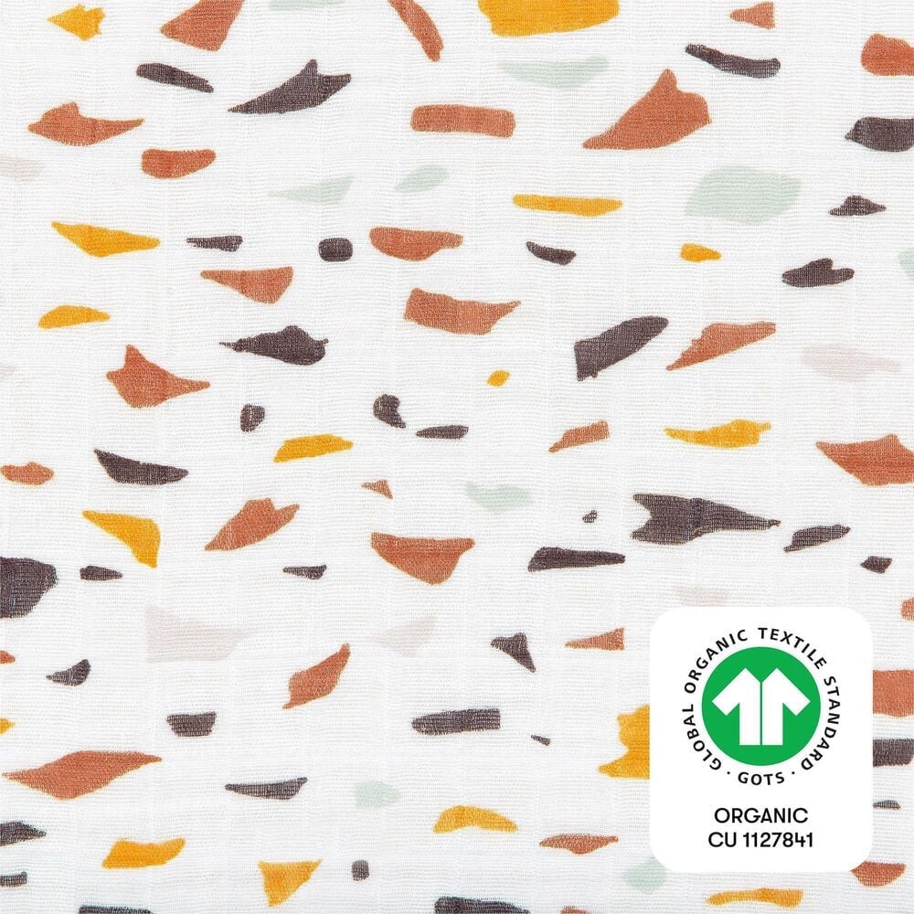 Babyletto Terrazzo Changing Pad Cover in White, , large