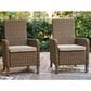 Ashley Laguna Heights Patio Arm Chair in Beige (Set of 2), , large