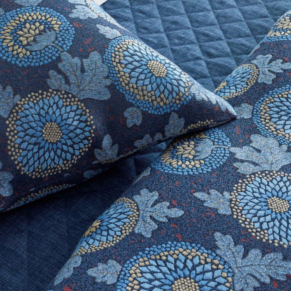 Ann Gish Blossom 26&quot; x 26&quot; Euro Sham in Blue, , large