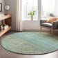 Dalyn Rug Company Trevi TV11 8" Round Teal Area Rug, , large