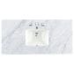 James Martin Vanities Bristol 48" Single Bathroom Vanity in Whitewashed Walnut with 3 cm Carrara White Marble Top and Rectangular Sink, , large