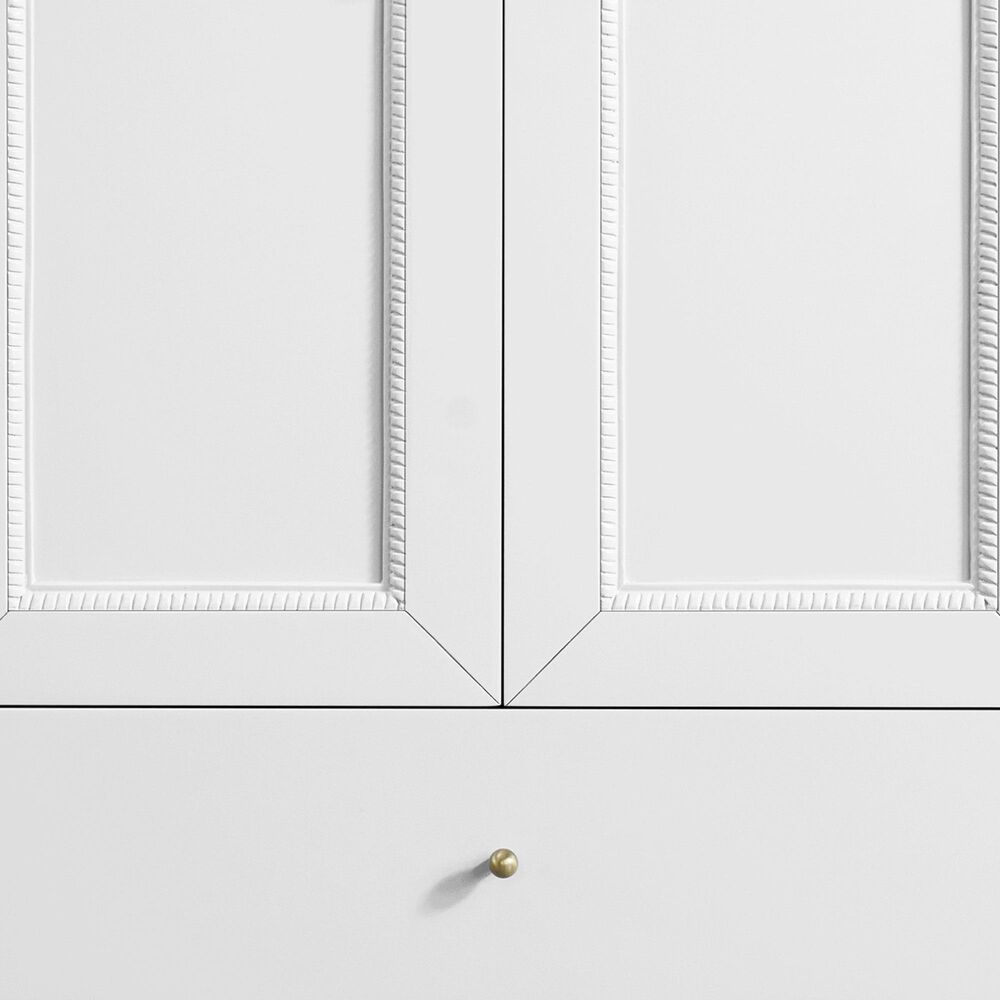 37B Claudine 30" Single Bathroom Vanity in Bright White with Glossy White Composite Stone Top and Backsplash, , large