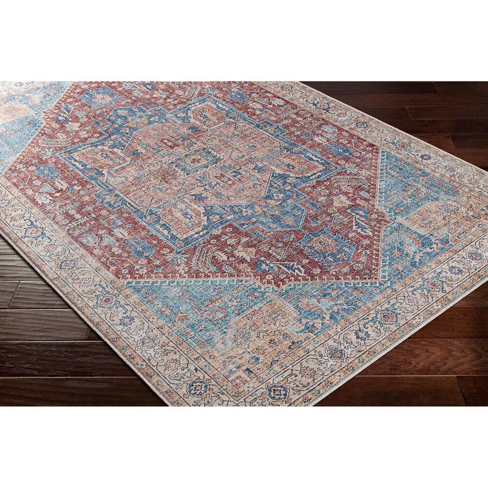 Surya Amelie AML-2310 7&#39;10&quot; x 10&#39;2&quot; Burnt Orange, Beige, Blue, Navy and Peach Area Rug, , large