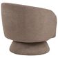 LumiSource Zara Swivel Accent Chair with Pillow in Taupe, , large