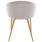 LumiSource Claire Accent Chair in Silver, , large