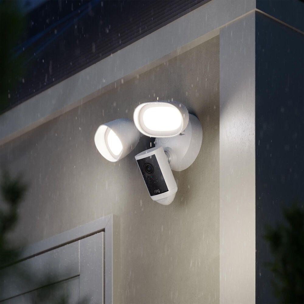 Ring Outdoor Wired Floodlight Pro Camera (2nd Gen) in White, , large