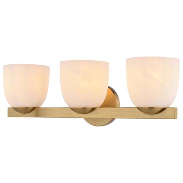 Vaxcel Bosworth 3-Light Bathroom Vanity in Muted Brass, , large