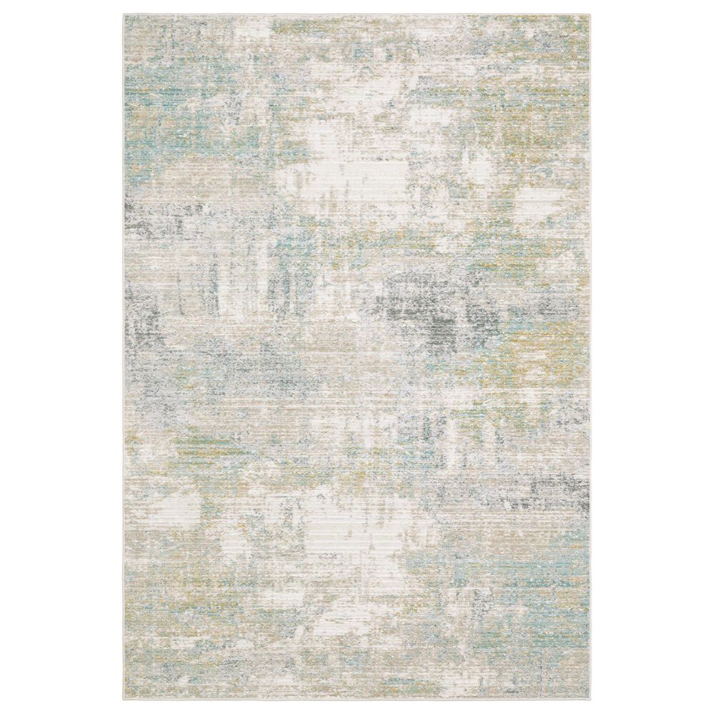 ROW by Oriental Weavers Cavett Ivory and Green 7"10" x 10"10" Area Rug, , large