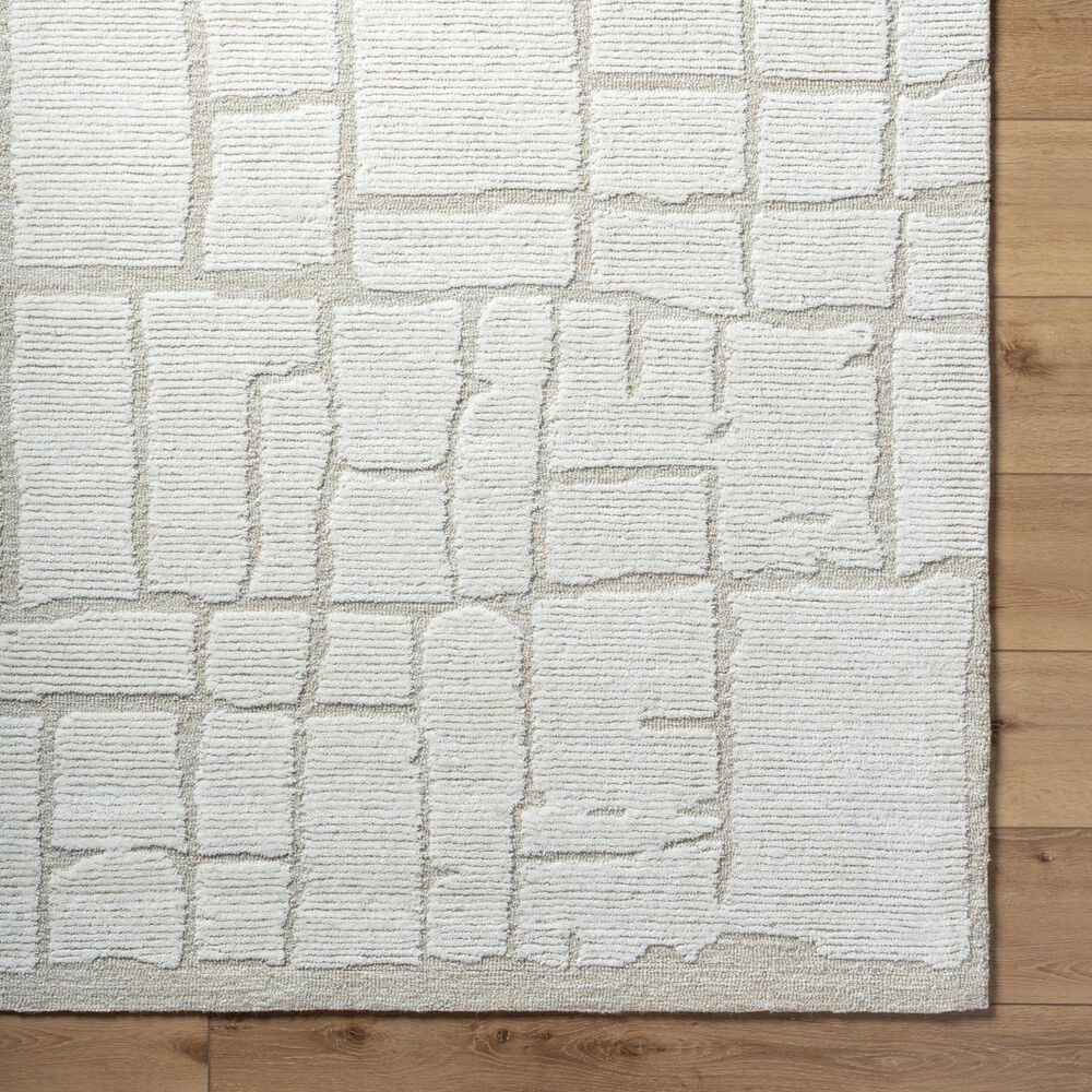 Surya Bianca Light Silver and Ash 2&#39; x 3&#39; Area Rug, , large