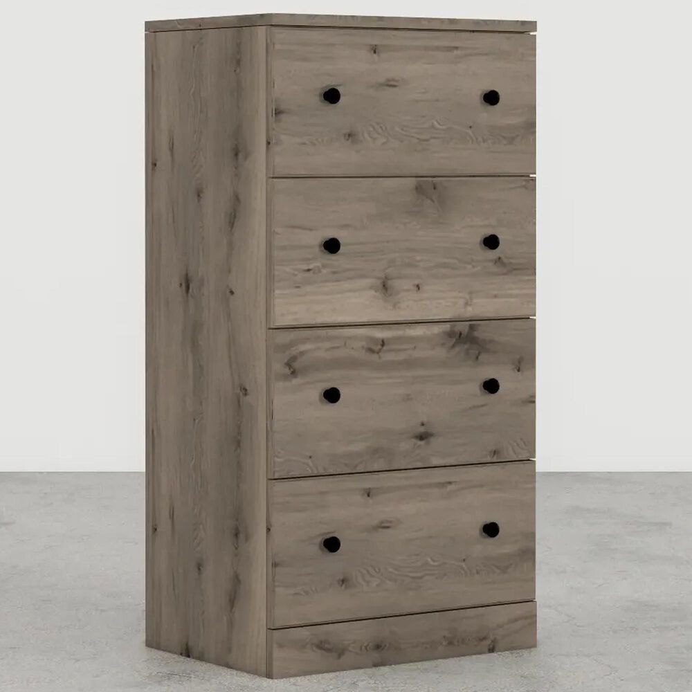Lemoore Essentials 23" 4-Drawer Chest in Weathered Gray Ash, , large