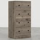 Lemoore Essentials 23" 4-Drawer Chest in Weathered Gray Ash, , large