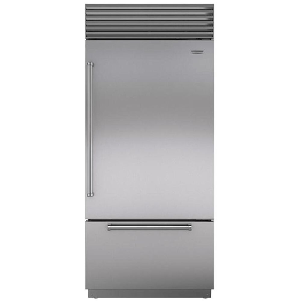 Roth Distributing Sub-Zero 36" Built-In Bottom Freezer Refrigerator Right Hinge with Pro Handle in Stainless Steel, , large