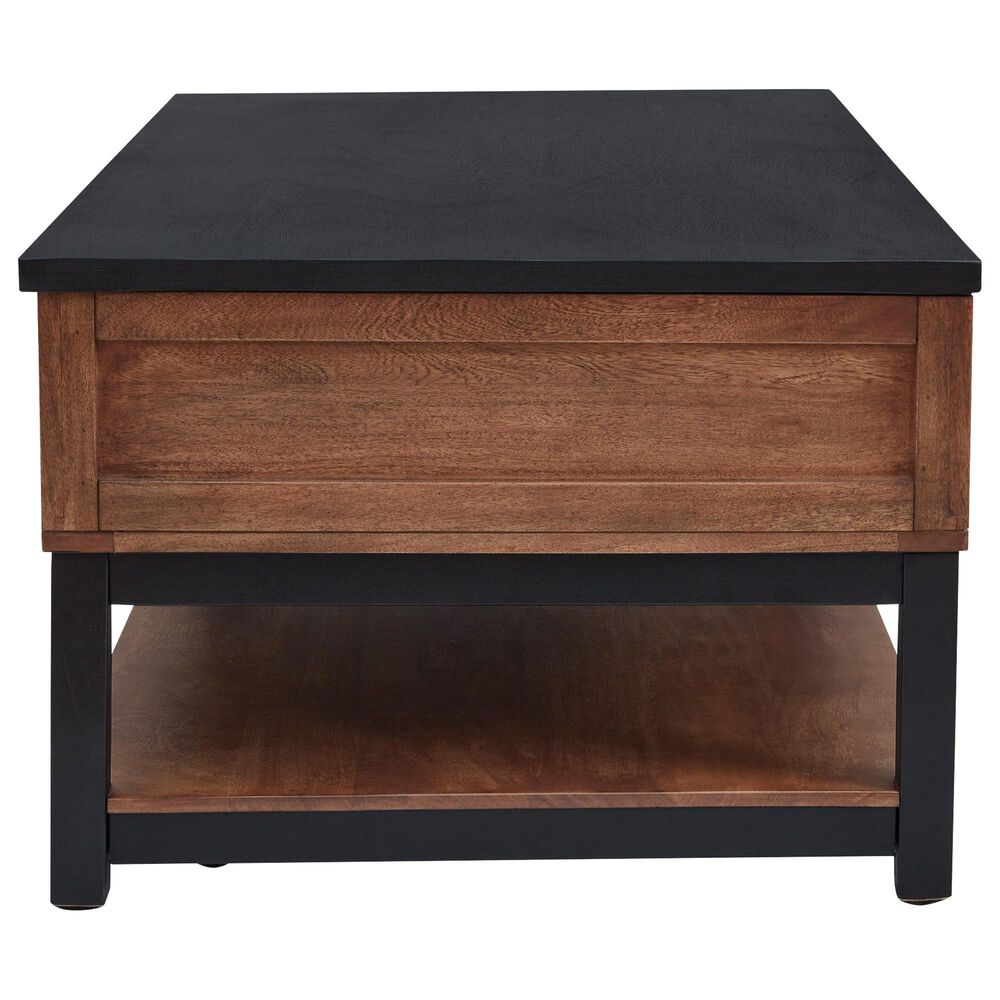 Ashley Kallari Lift-Top Coffee Table in Warm Brown and Black, , large