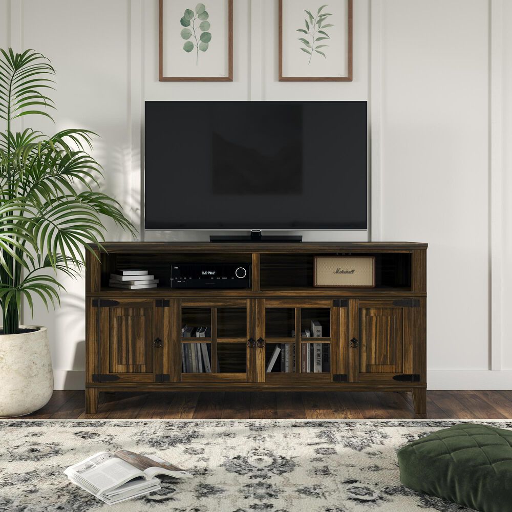 Rustic Imports Hacienda 72&quot; TV Stand in Dark Wax, , large