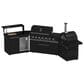 Forno All"Aperto 3-Piece Outdoor Kitchen Grill Set with Bar and Beverage Center in Black, , large