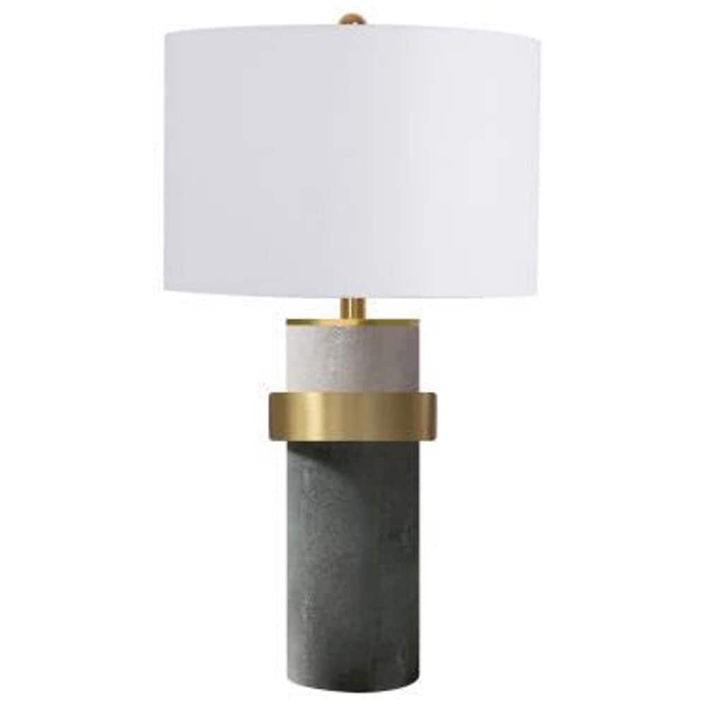 Lamps Per Se 30.5" Concrete Table Lamp in Black and Gray, , large