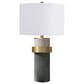 Lamps Per Se 30.5" Concrete Table Lamp in Black and Gray, , large