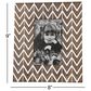 Maple and Jade Modern Wood Chevron Photo Frame in Matte Brown and White (Set of 2), , large