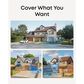 eufy S4 Solar-Powered Triple-Lens Security Camera in White, , large
