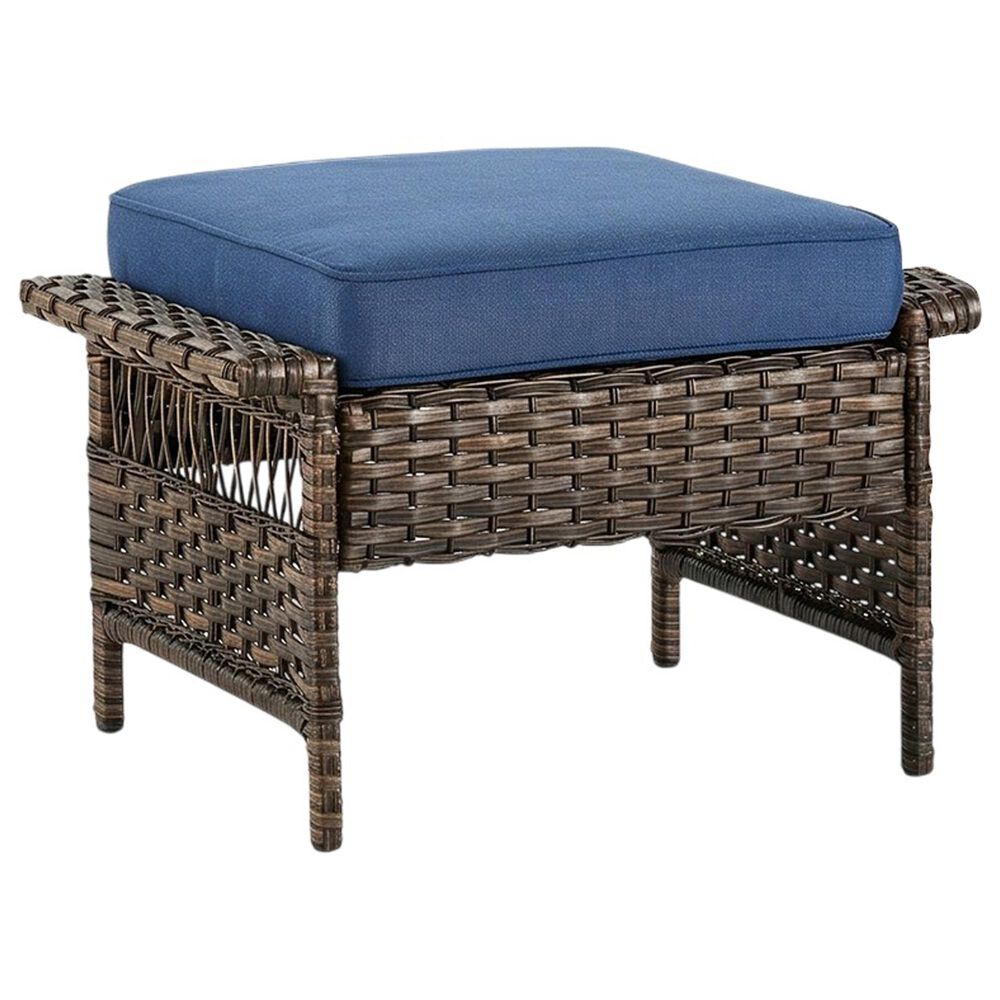 Sunwell Garden 5-Piece Patio Conversation Set with Stationary Chairs in Navy, , large