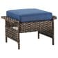 Sunwell Garden 5-Piece Patio Conversation Set with Stationary Chairs in Navy, , large