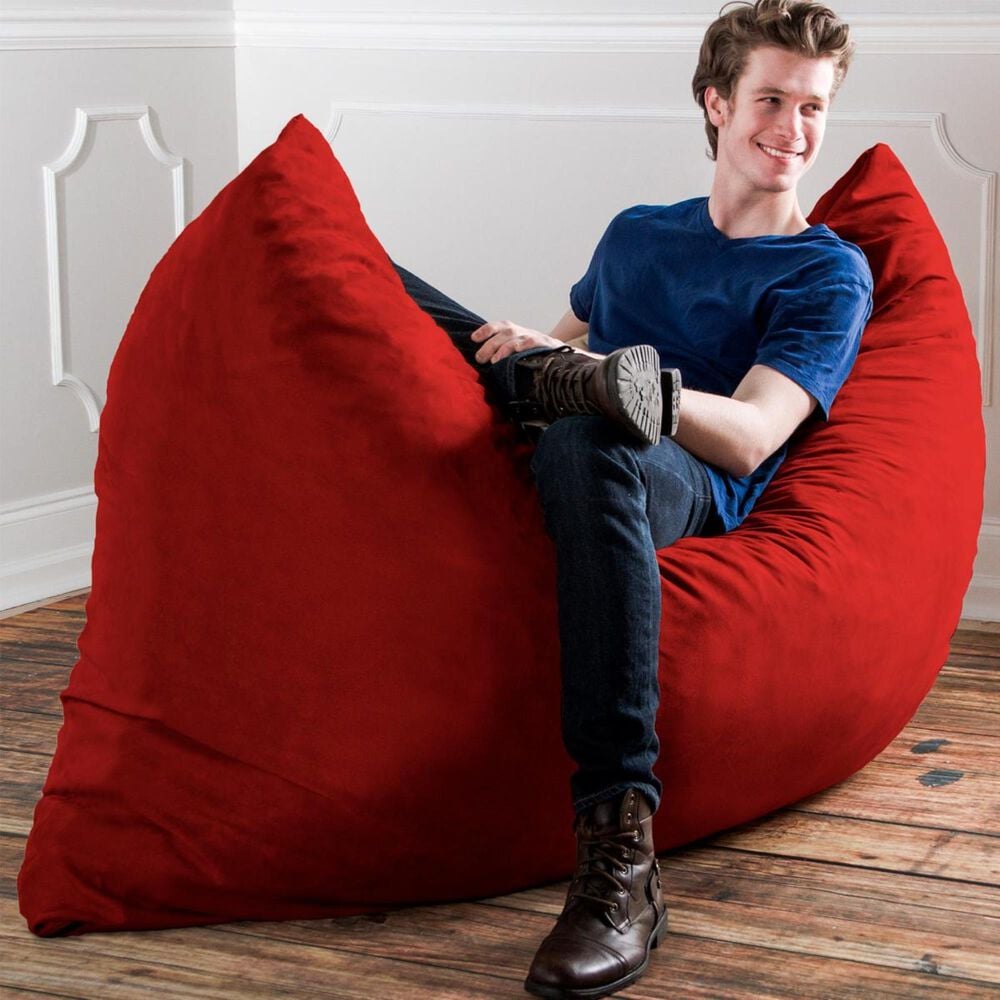 Jaxx 5.5" Pillow Bean Bag Pillow in Cinnabar, , large