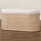 Baxton Studio Barid Oval Storage Bench in Natural, , large