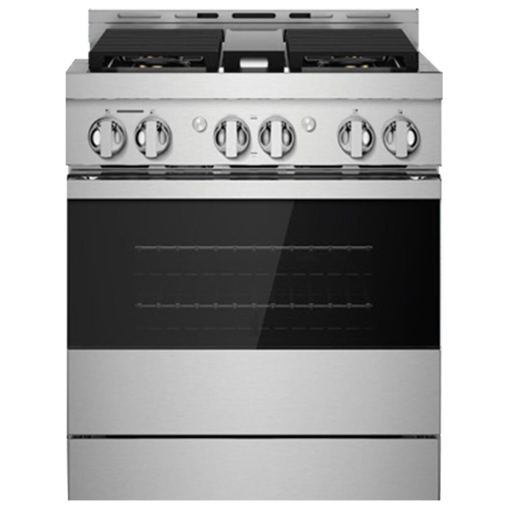 JennAir 30" SelfCleaning Professional Gas Range in Black Glass and