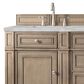 James Martin Vanities Bristol 60" Double Bathroom Vanity in Whitewashed Walnut with 3 cm Victorian Silver Quartz Top and Rectangular Sinks, , large