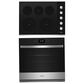 Whirlpool 2-Piece Kitchen Package with 5 Cu. Ft. Single Smart Wall Oven and Electric Cooktop in Fingerprint Resistant Stainless Steel, , large