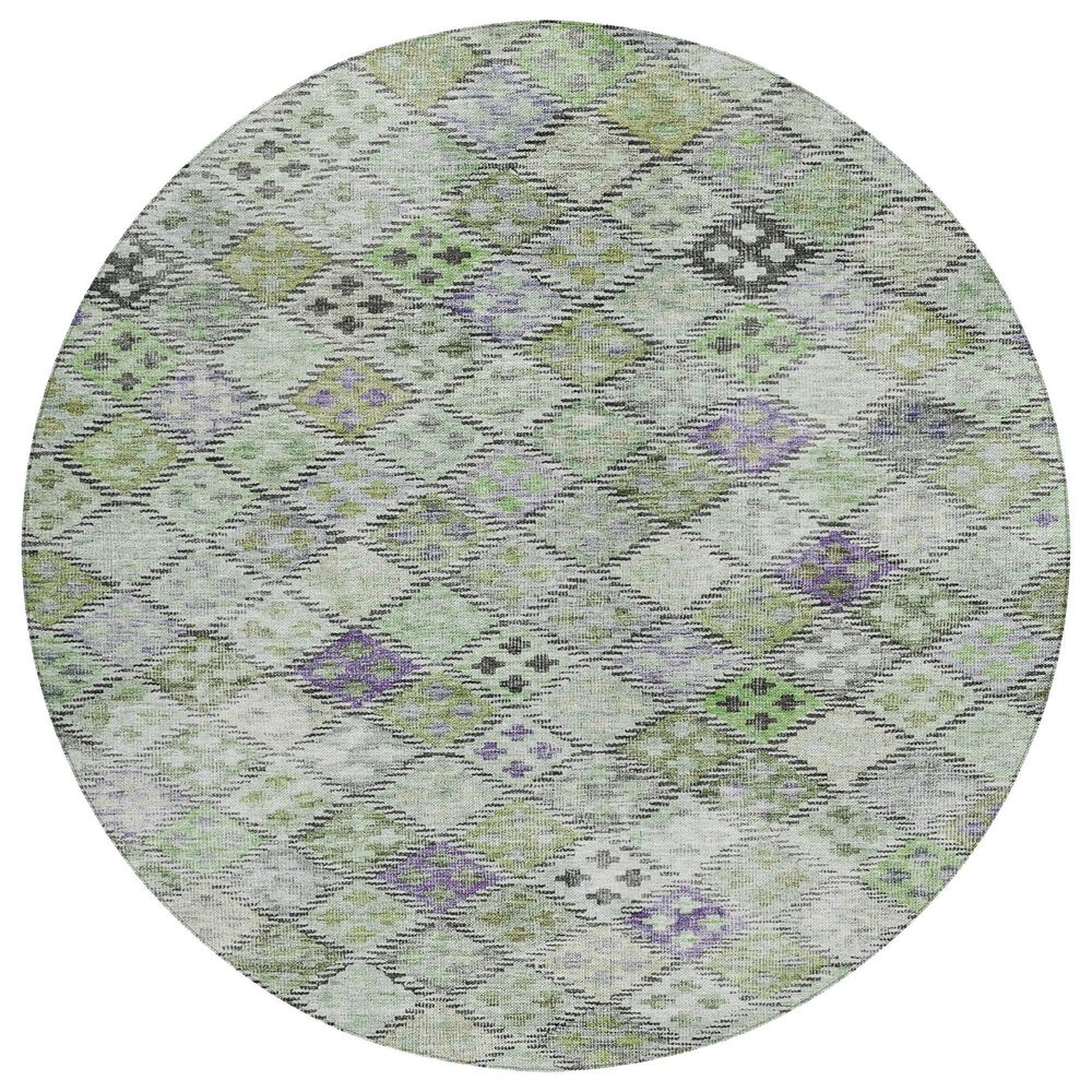 Dalyn Rug Company Solace SL6 8" Round Green Area Rug, , large