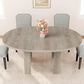 GARVEE 47" Dining Table with Leaf Storage in Gray - Table Only, , large