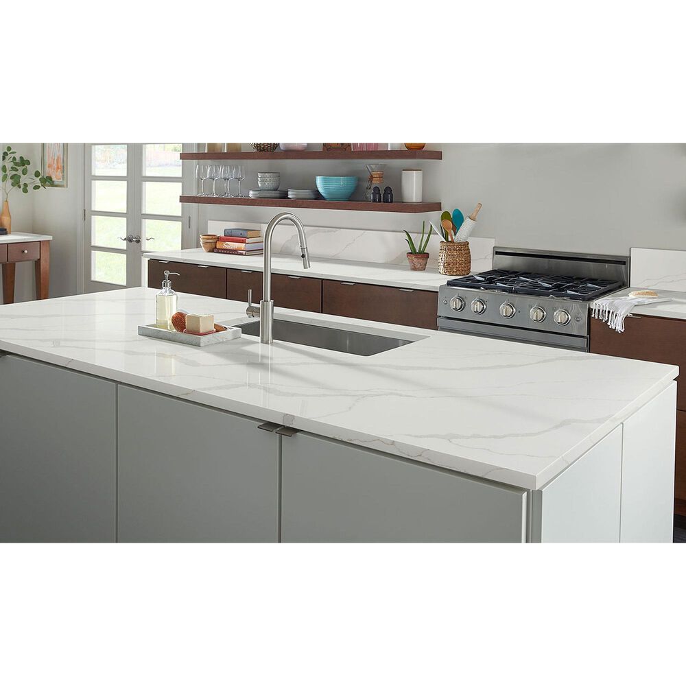 NFM Custom Countertops Calacatta Idillio 3cm Quartz Countertop, , large