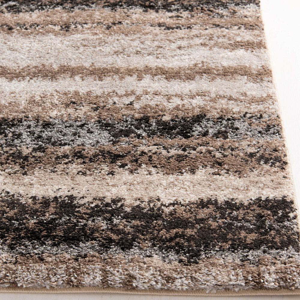 Central Oriental Structures Torrent Mount Vernon 5&#39; x 7&#39;6&quot; Soot and Parchment Area Rug, , large