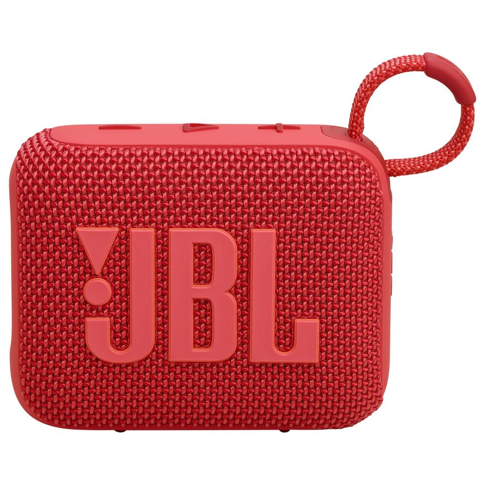 JBL Go 4 Portable Waterproof Bluetooth Speaker in Red, , large