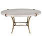 Timeless Designs Adelaide Round Coffee Table in Cream, Gray and Gold, , large