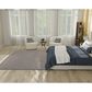 Nourison Courtyard Ivory and Charcoal 8" Square Indoor/Outdoor Area Rug, , large