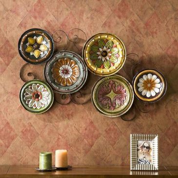 Southern Enterprises Scattered Italian Plates Wall Art, , large