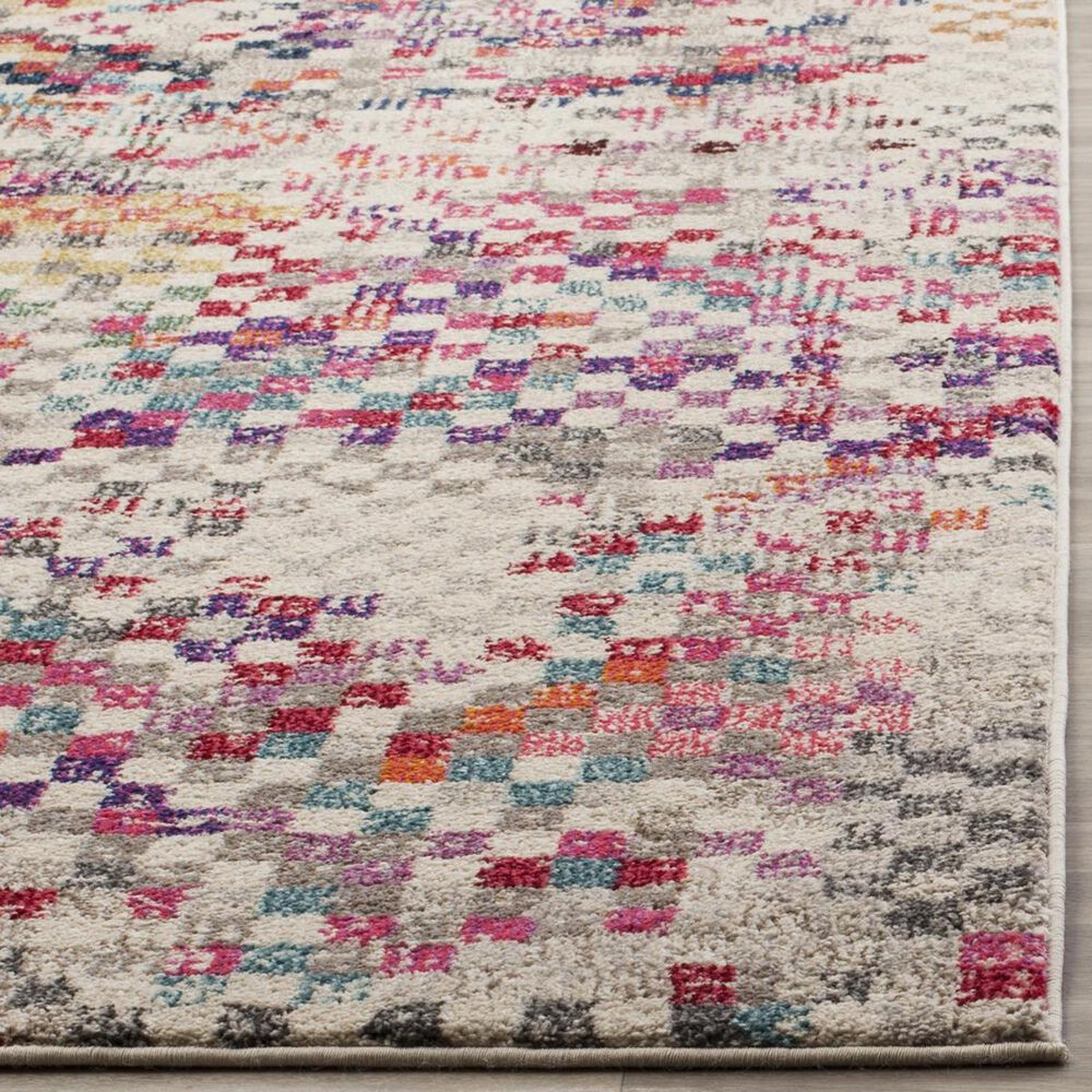 Safavieh Monaco MNC241G-5 5&#39;1&quot; x 7&#39;7&quot; Grey/Multi Area Rug, , large