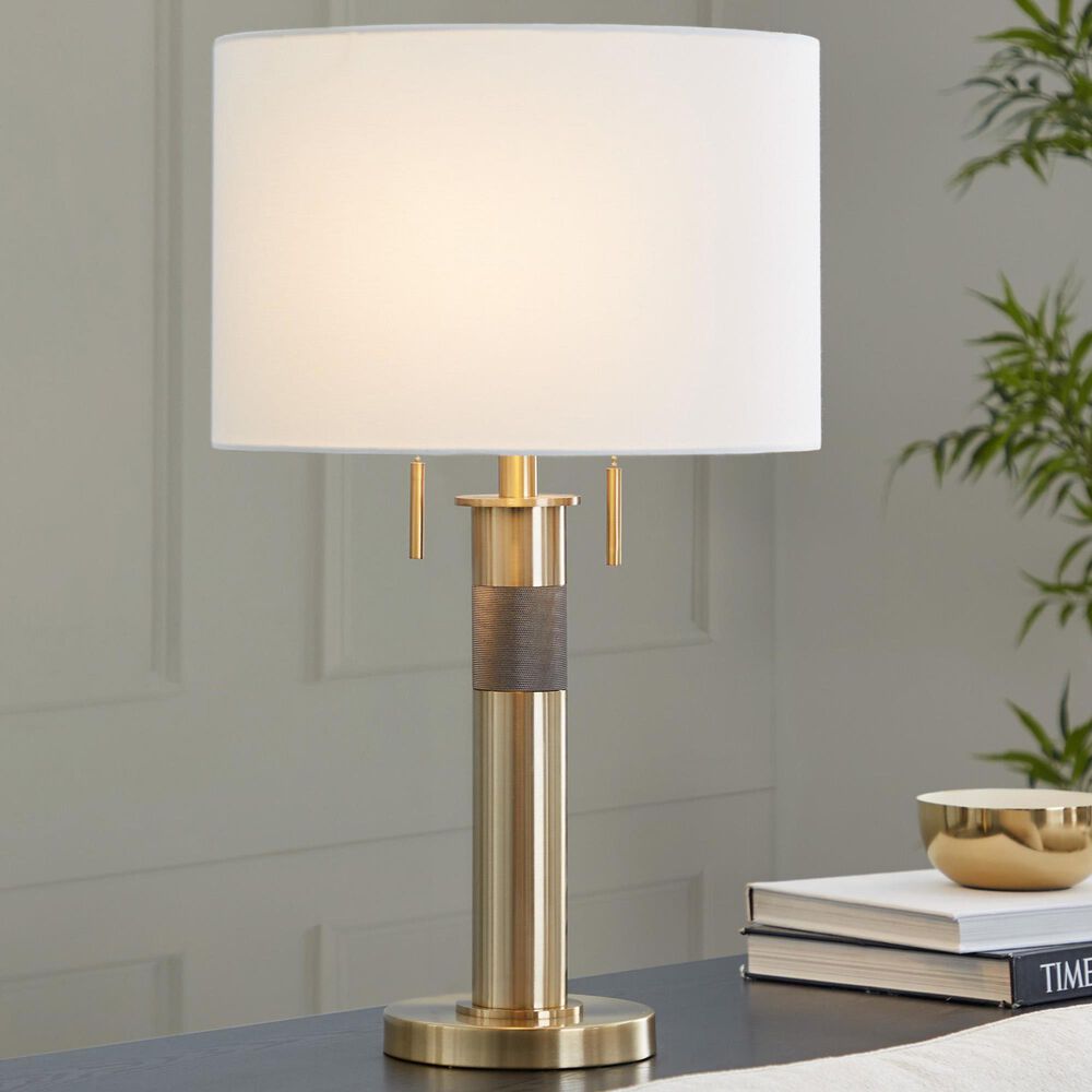 LumiSource Trophy Table Lamp in Gold, , large