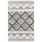 Surya Alyssa 5" x 7"6" Black, White, Gray and Brown Area Rug, , large