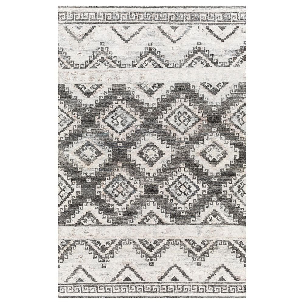 Surya Alyssa 5" x 7"6" Black, White, Gray and Brown Area Rug, , large