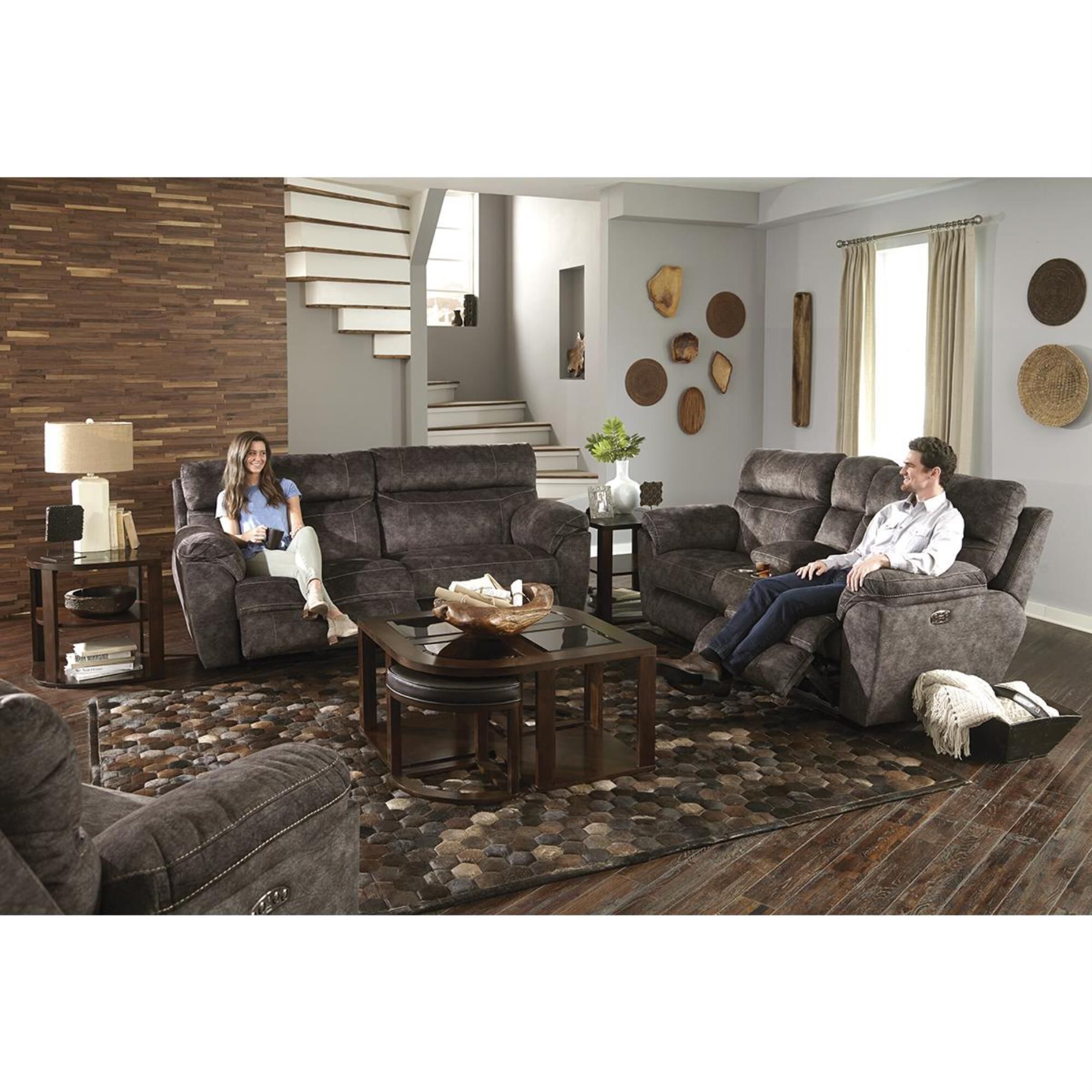 Catnapper sedona power reclining sofa with power hot sale lumbar