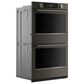 KitchenAid 2-Piece Kitchen Package with Black Ore 30" Smart Double Wall Oven and Black 30" Electric Cooktop, , large