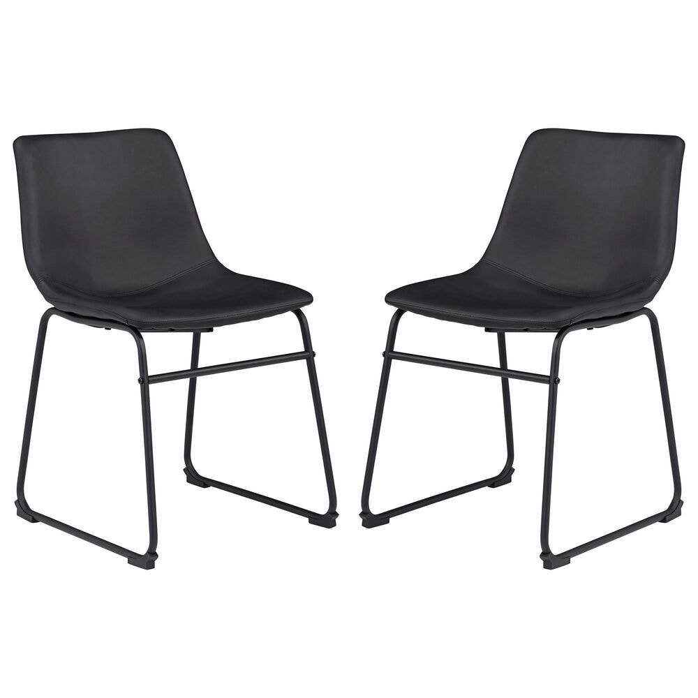 Ashley Centiar Dining Side Chair in Black &#40;Set of 2&#41;, , large