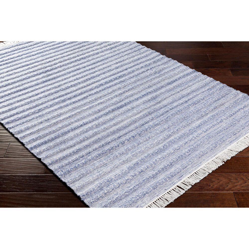 Surya Azalea 5&#39; x 7&#39;6&quot; Blue and Ivory Area Rug, , large