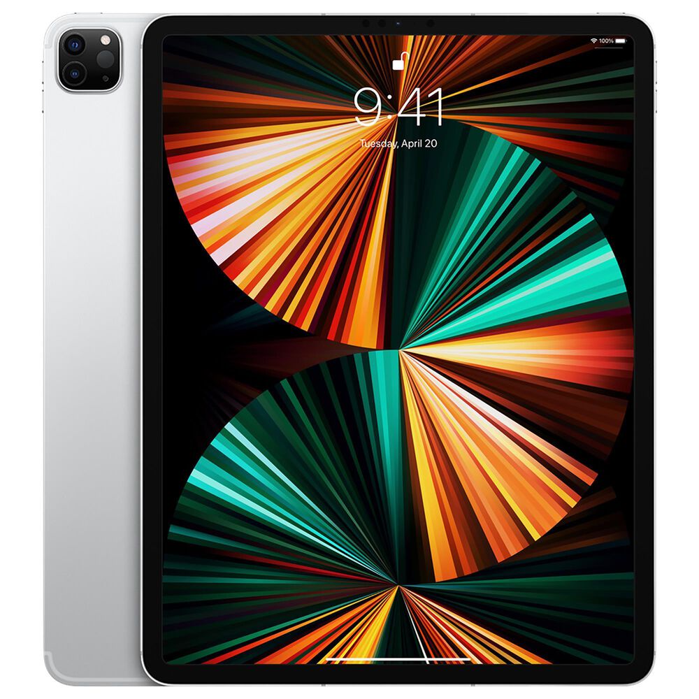 Apple 12.9" iPad Pro Wi-Fi + Cellular | 128GB - Silver (Latest Model) with 2-Year AppleCare+, , large