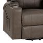 Linon Home Decor Peoria Power Lift Recliner in Mushroom, , large