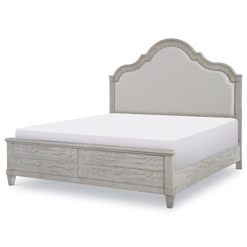 Legacy Classic Belhaven Queen Upholstered Panel Bed in Weathered Plank, , large